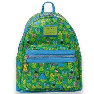 NEW Loungefly Disney A Bug's Life Flik Chibi Mini Backpack Green Blue